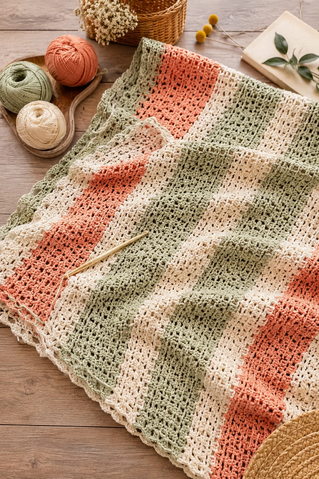 Lightweight Summer Picnic Blanket — crochet blanket ideas style outfit