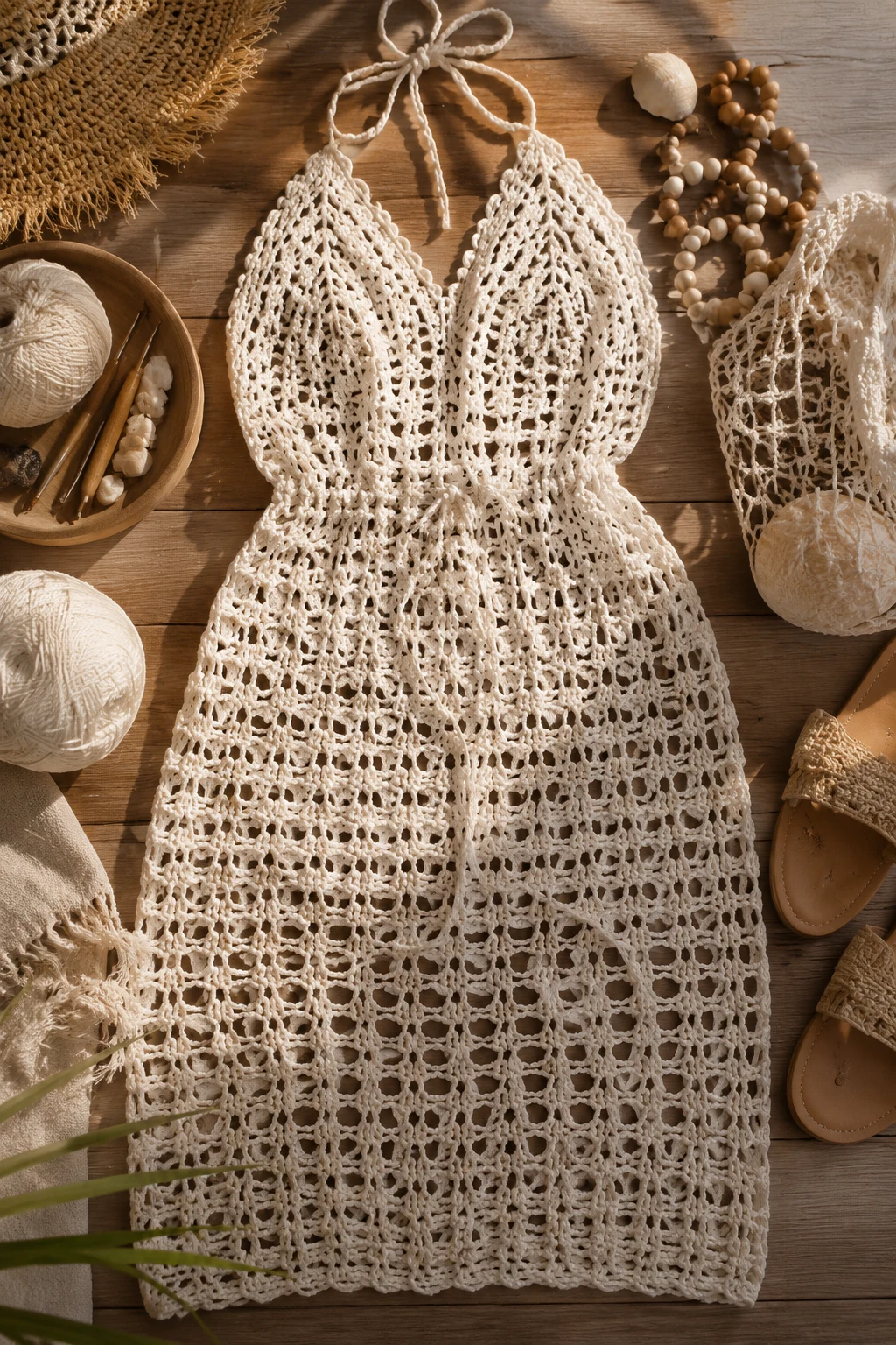 Crochet Beach Cover-Up Dress — crochet dress ideas style outfit