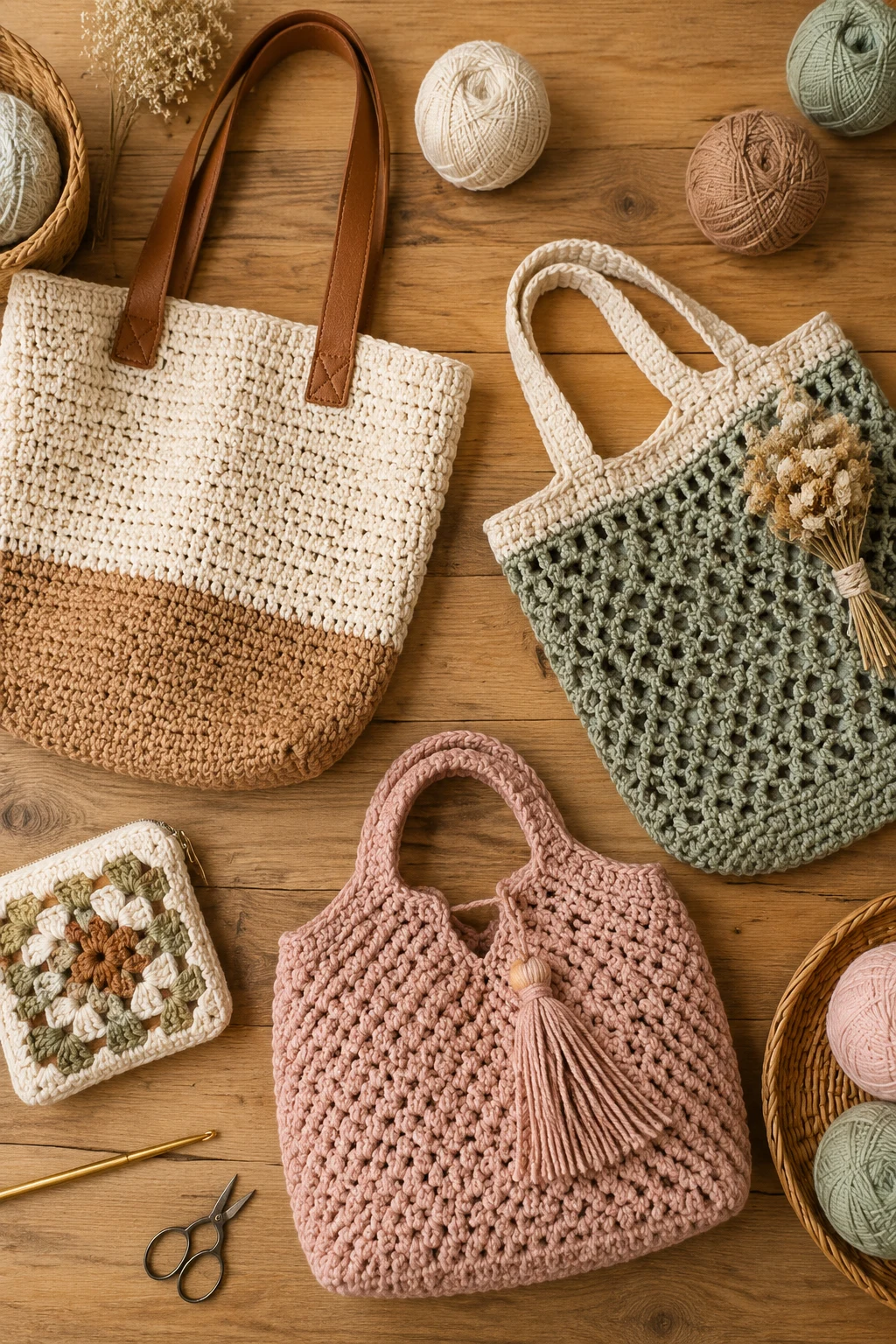 Crochet Gift Ideas: Stylish Bags and Market Totes — crochet gift ideas style outfit