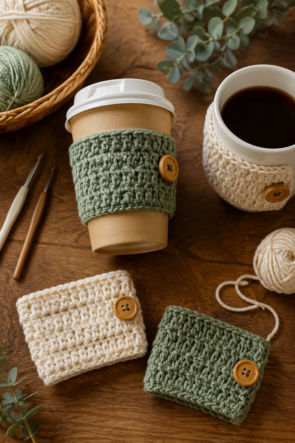 Beginner-Friendly Crochet Ideas for Beginners: Cozy Coffee Cozies — crochet ideas for beginners style outfit