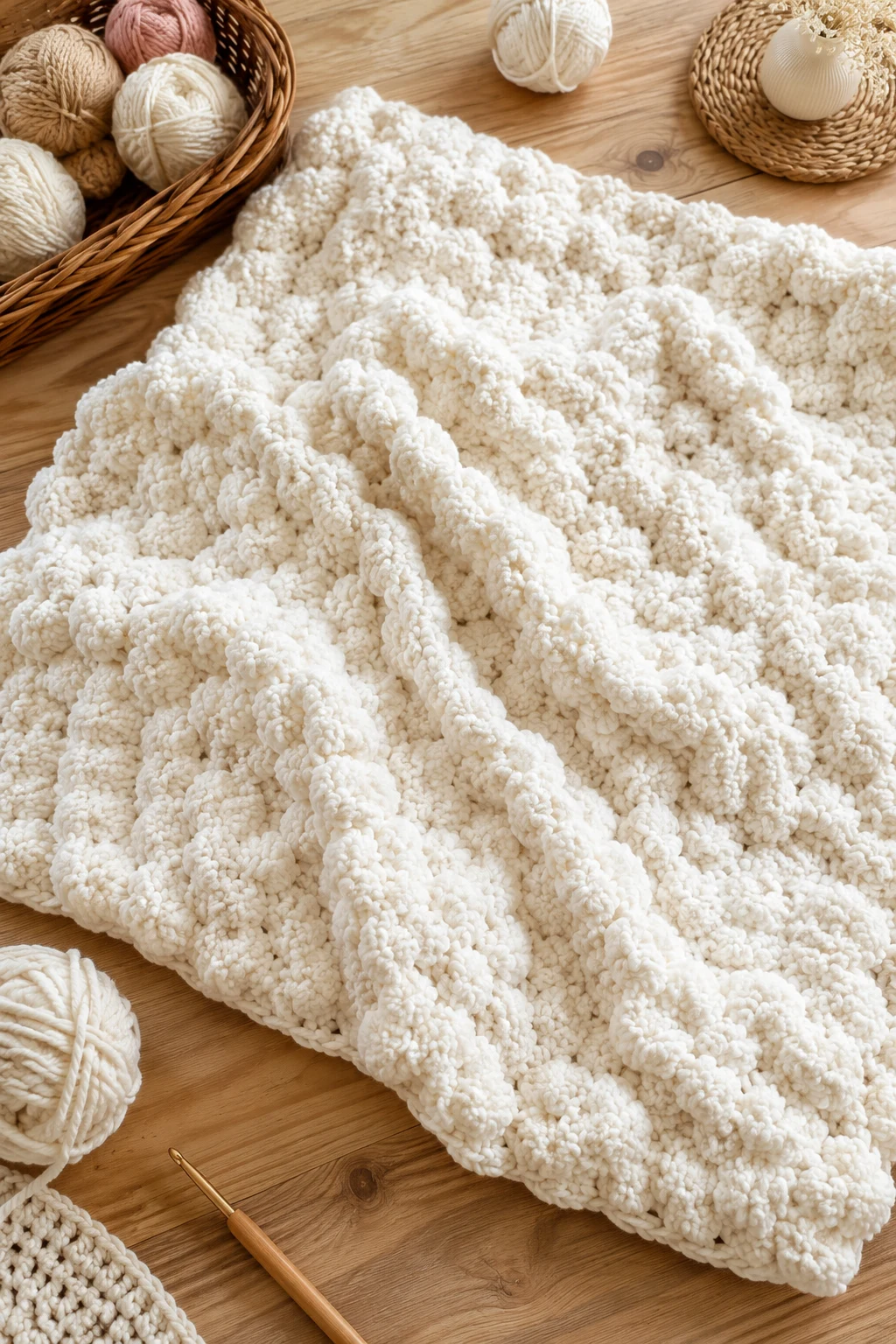 Chunky Cloud Throw Blanket — crochet inspo ideas style outfit
