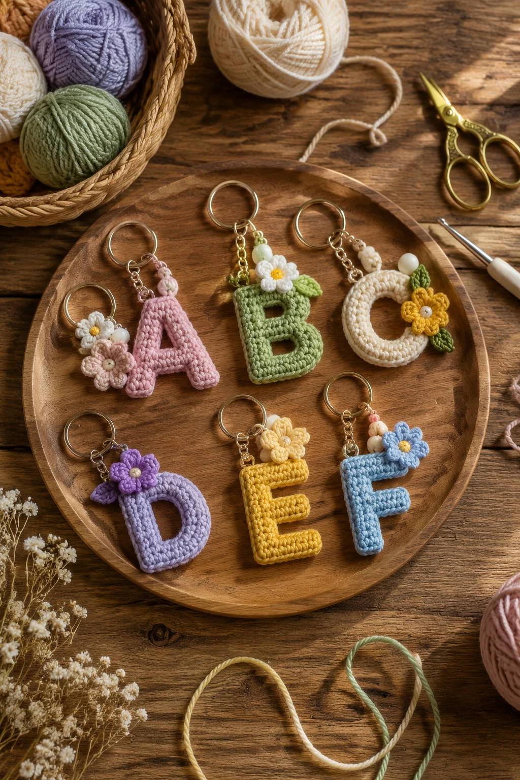 Personalized Initial Crochet Keychain Ideas for Thoughtful Gifts — crochet keychain ideas style outfit