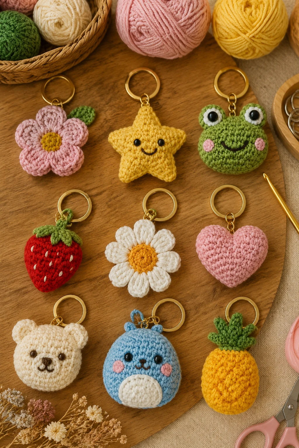 Beginner-Friendly Crochet Keychain Ideas Using Simple Stitches — crochet keychain ideas style outfit