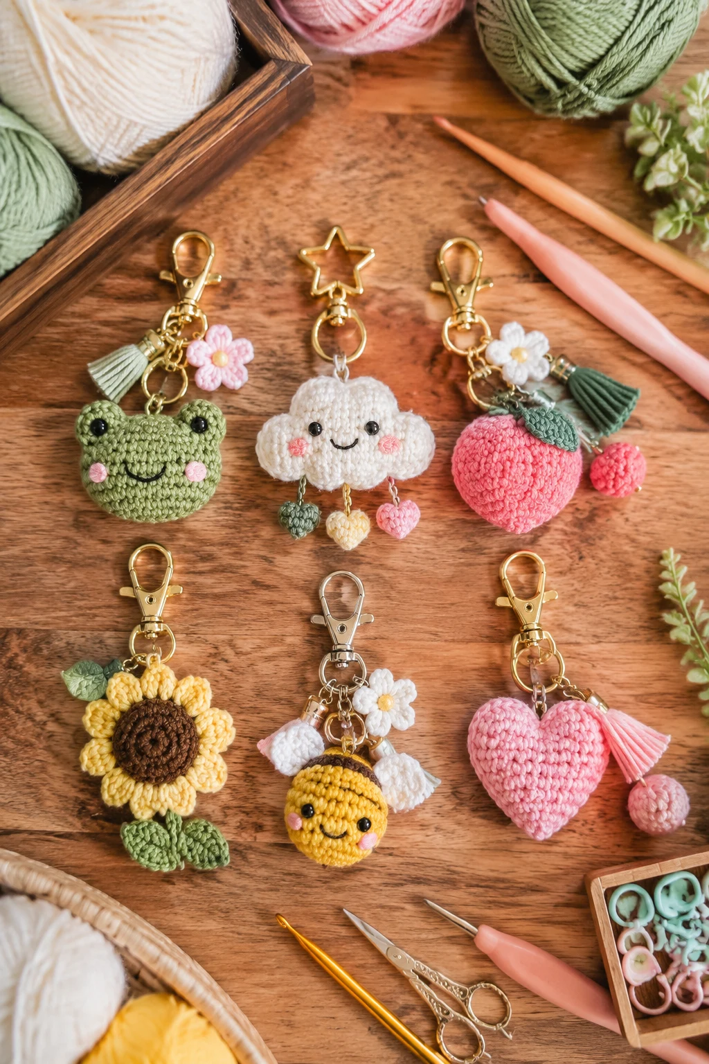 Custom Crochet Keychain Ideas for Handmade Business Collections — crochet keychain ideas style outfit