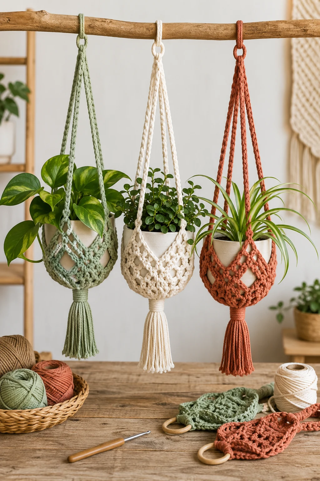 Hanging Plant Holders for Modern Homes — crochet market ideas style outfit