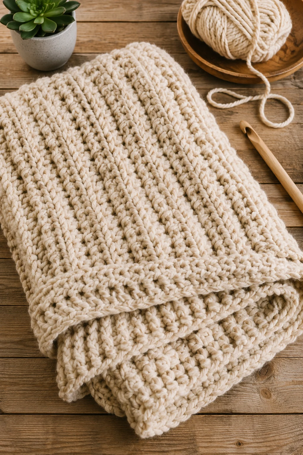 Chunky Weekend Throw Blanket — crochet projects ideas style outfit