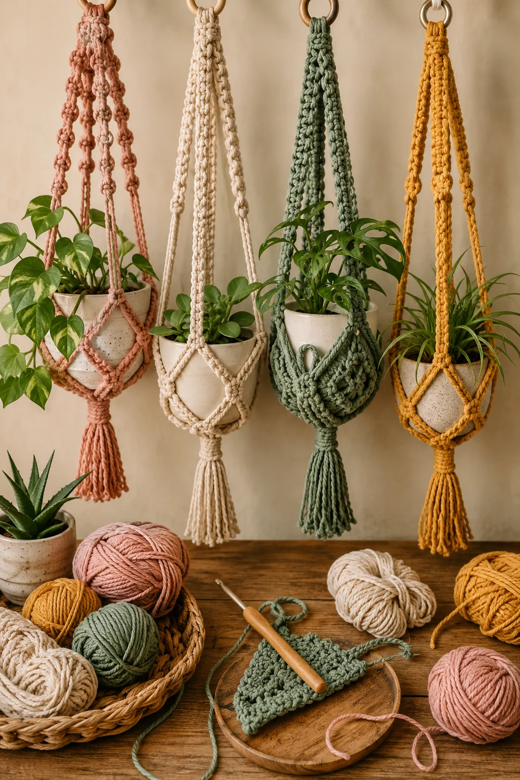 Crochet Plant Hangers for Every Room — crochet projects ideas style outfit