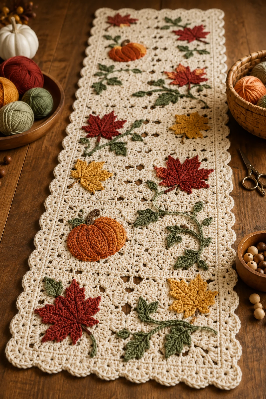 Seasonal Crochet Table Runner Crochet Projects Ideas — crochet projects ideas style outfit