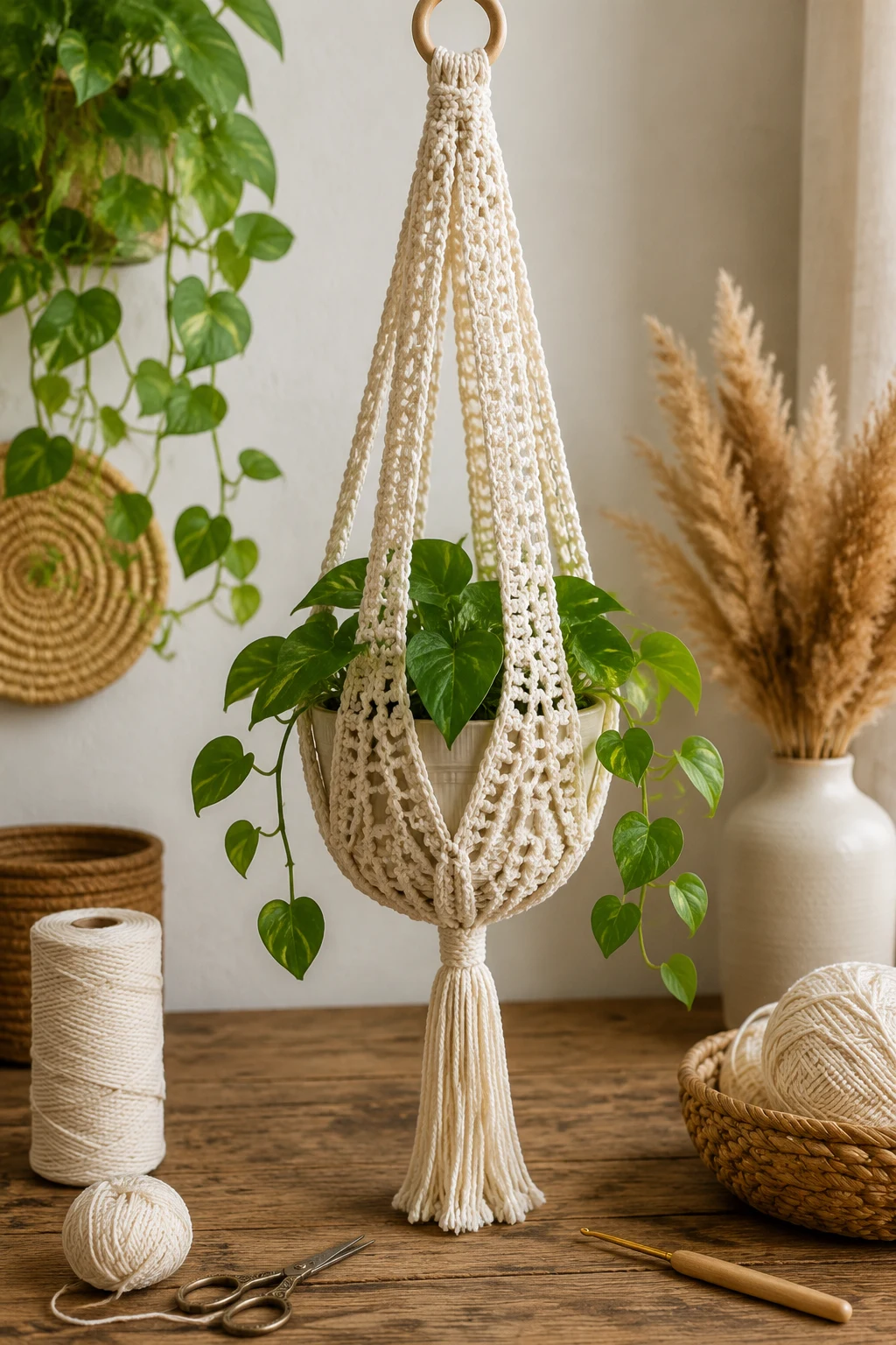 Easy Crochet Ideas: Boho Plant Hanger for Home Decor — easy crochet ideas style outfit