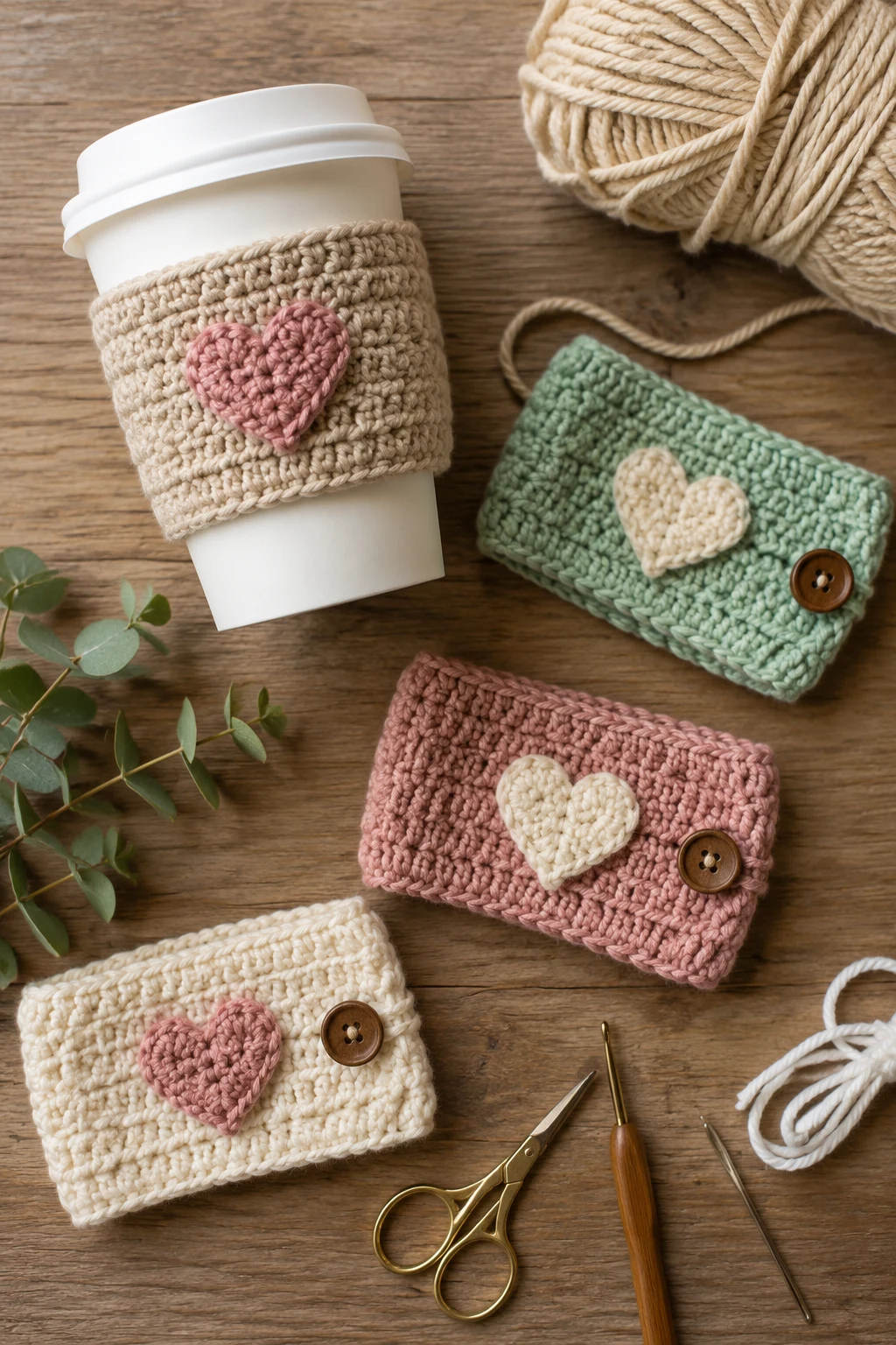 Easy Crochet Ideas: Personalized Coffee Cup Cozy — easy crochet ideas style outfit