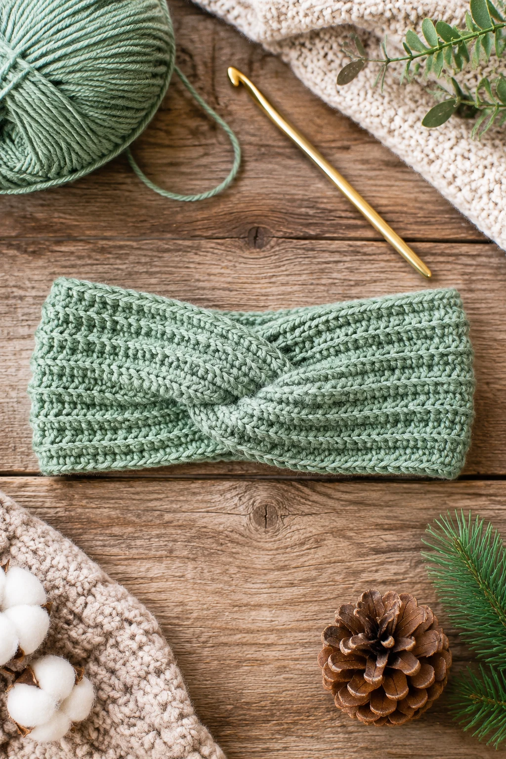 Easy Crochet Ideas: Twisted Winter Headband — easy crochet ideas style outfit