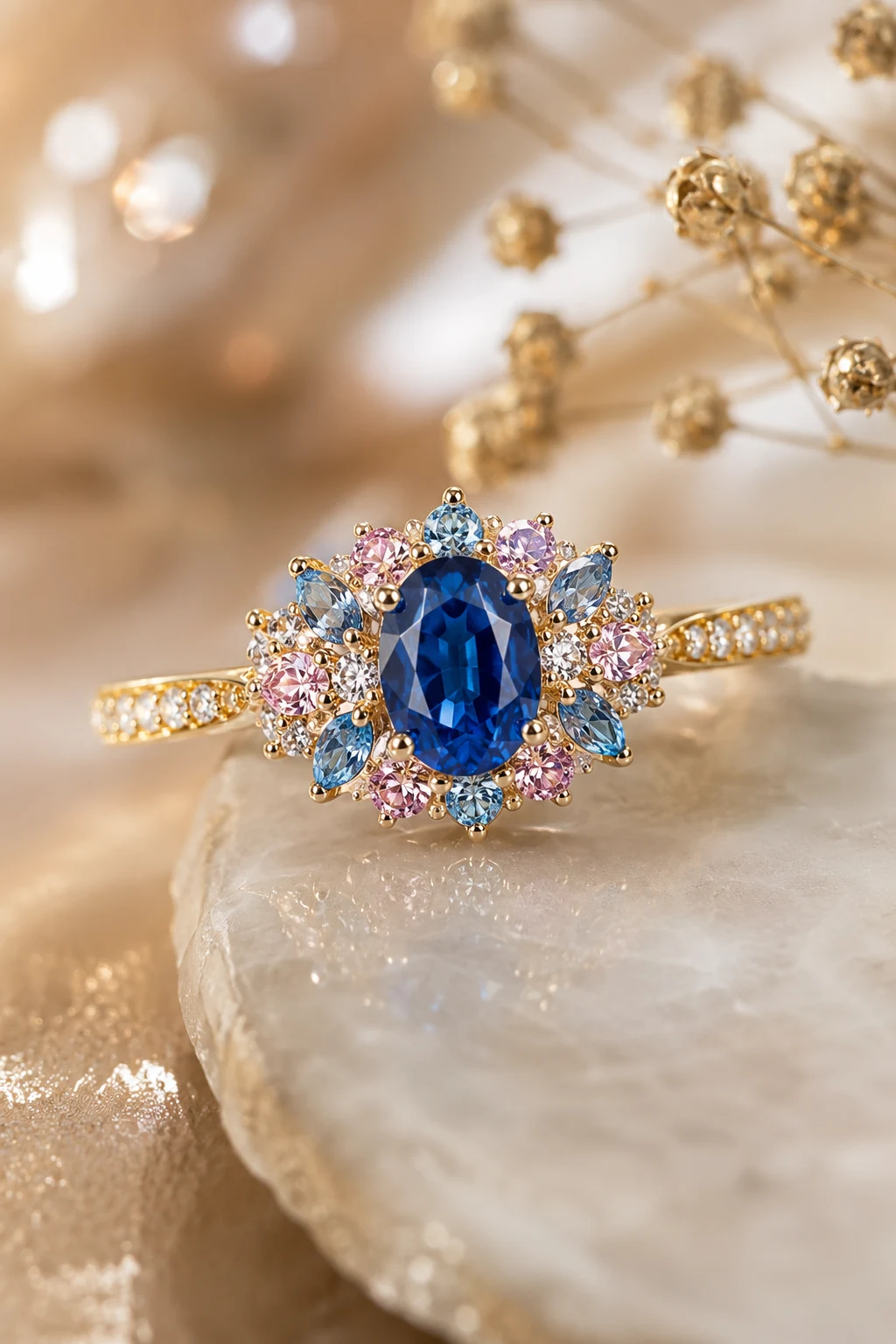 Colorful Sapphire Statements — engagement rings unique style outfit