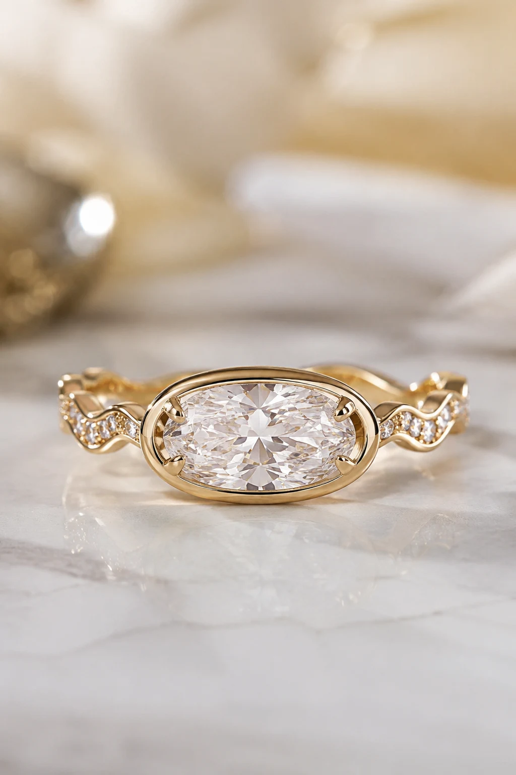 Funky Engagement Rings Unique with East-West Settings — funky engagement rings unique style outfit