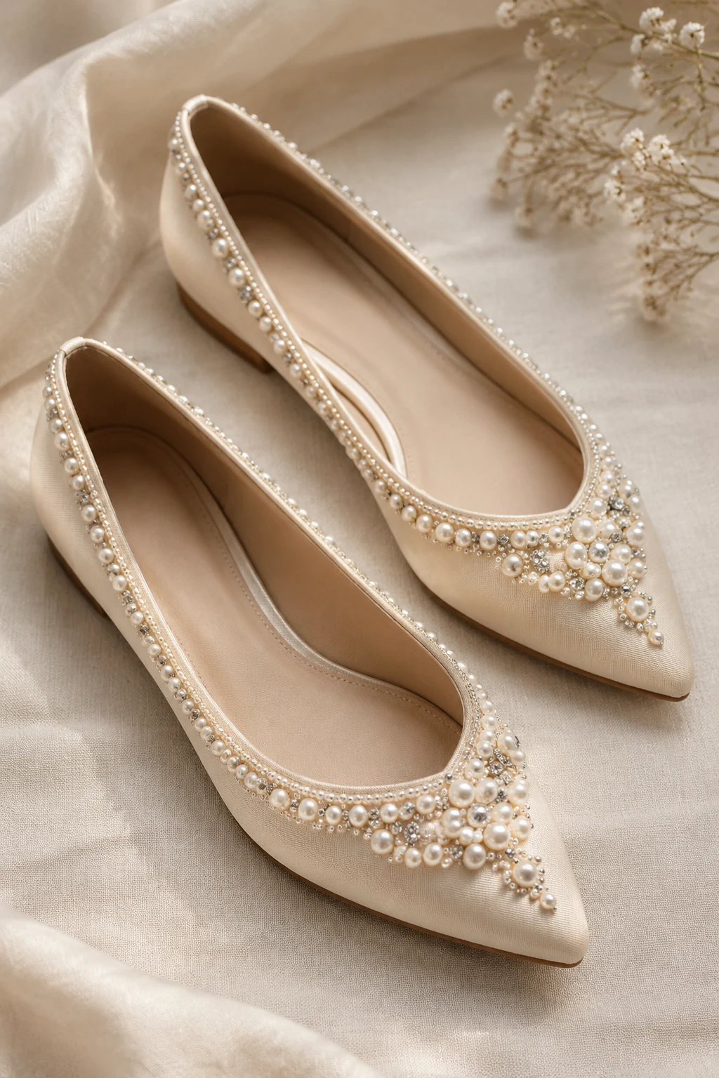 Pearl-Embellished Girly Shoes That Look Luxurious — girly shoes style outfit