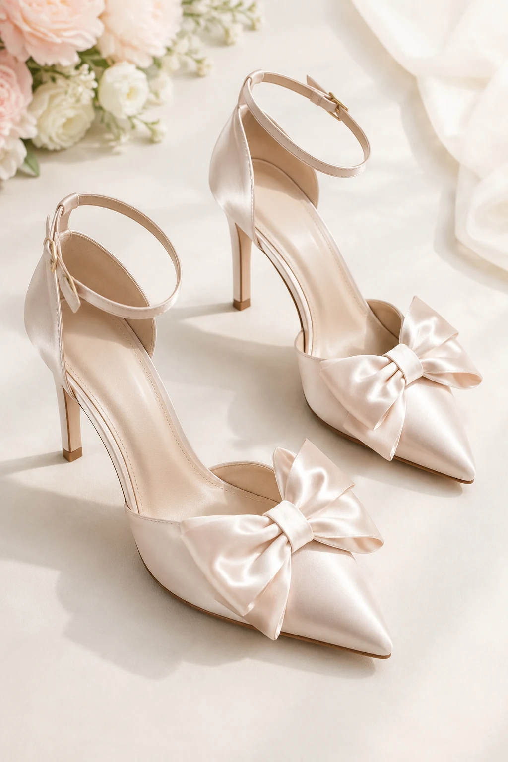 Satin Bow Heels: Elegant Girly Shoes for Special Occasions — girly shoes style outfit