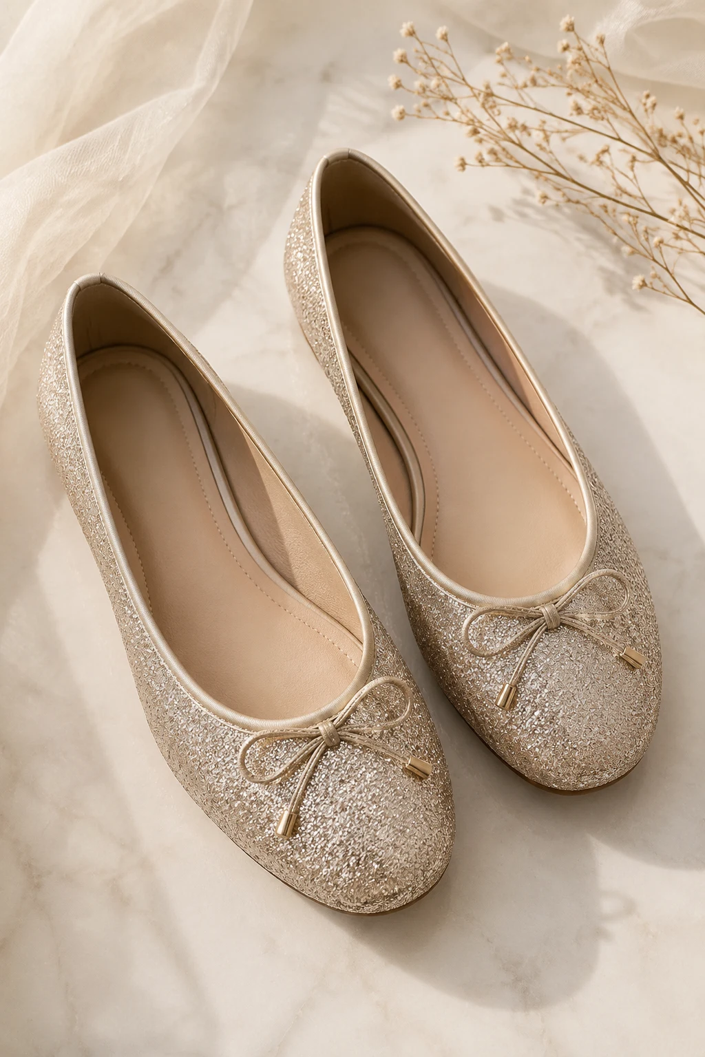 Sparkly Flats for Instant Glamour — girly shoes style outfit