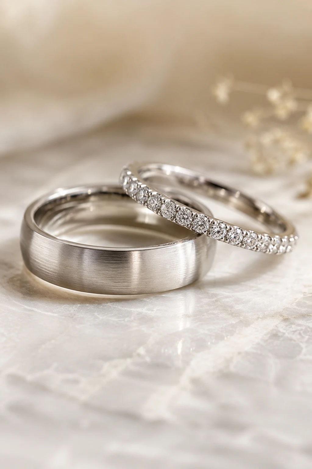 White Gold Wedding Rings for Modern Minimalists — gold wedding rings style outfit
