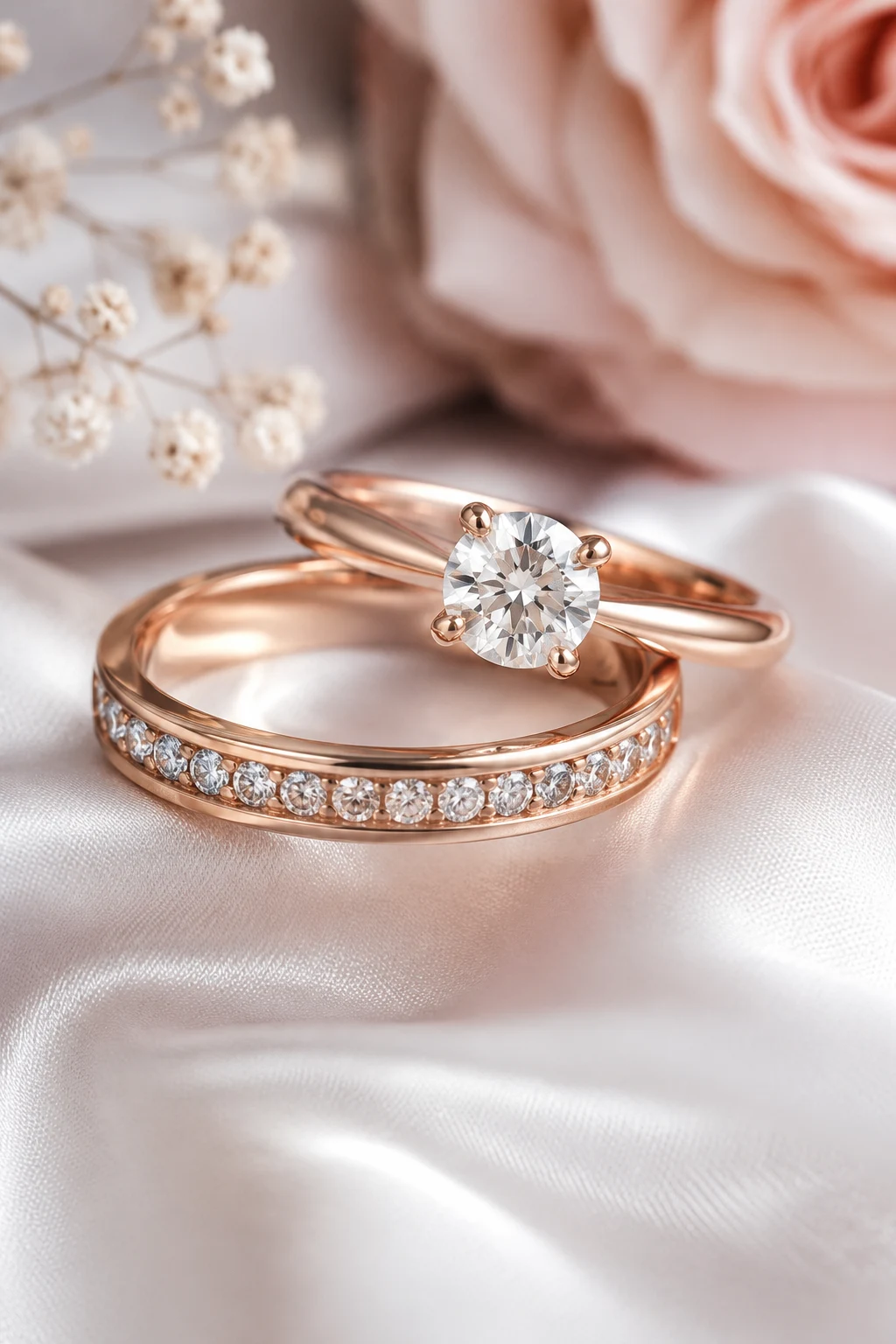 Rose Gold Wedding Rings with Romantic Charm — gold wedding rings style outfit