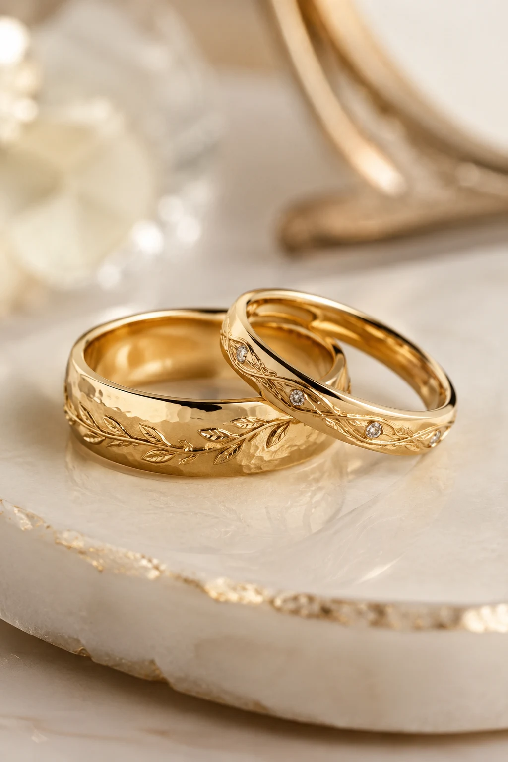 Personalized Gold Wedding Rings That Tell Your Story — gold wedding rings style outfit