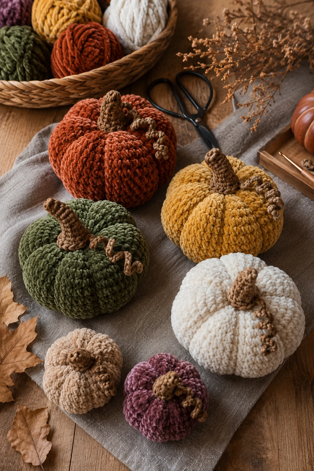 Velvet Pumpkin Collection That Looks Boutique-Made — halloween crochet ideas style outfit