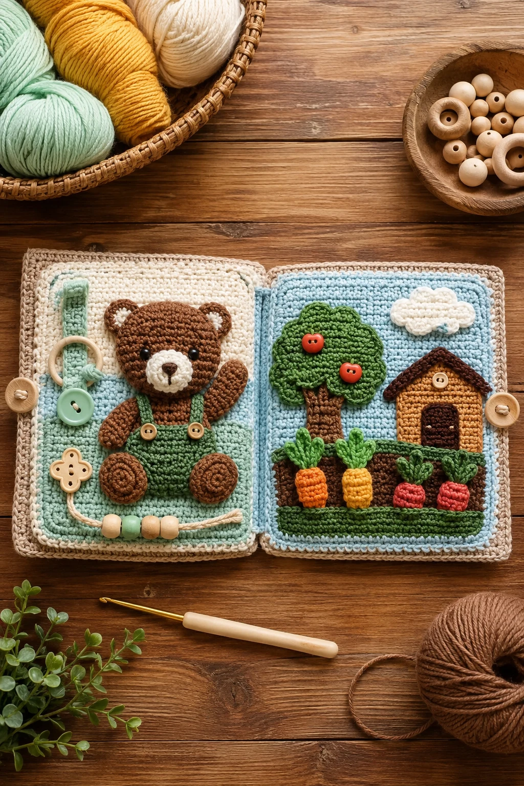 Interactive Crochet Busy Book — ideas a crochet style outfit