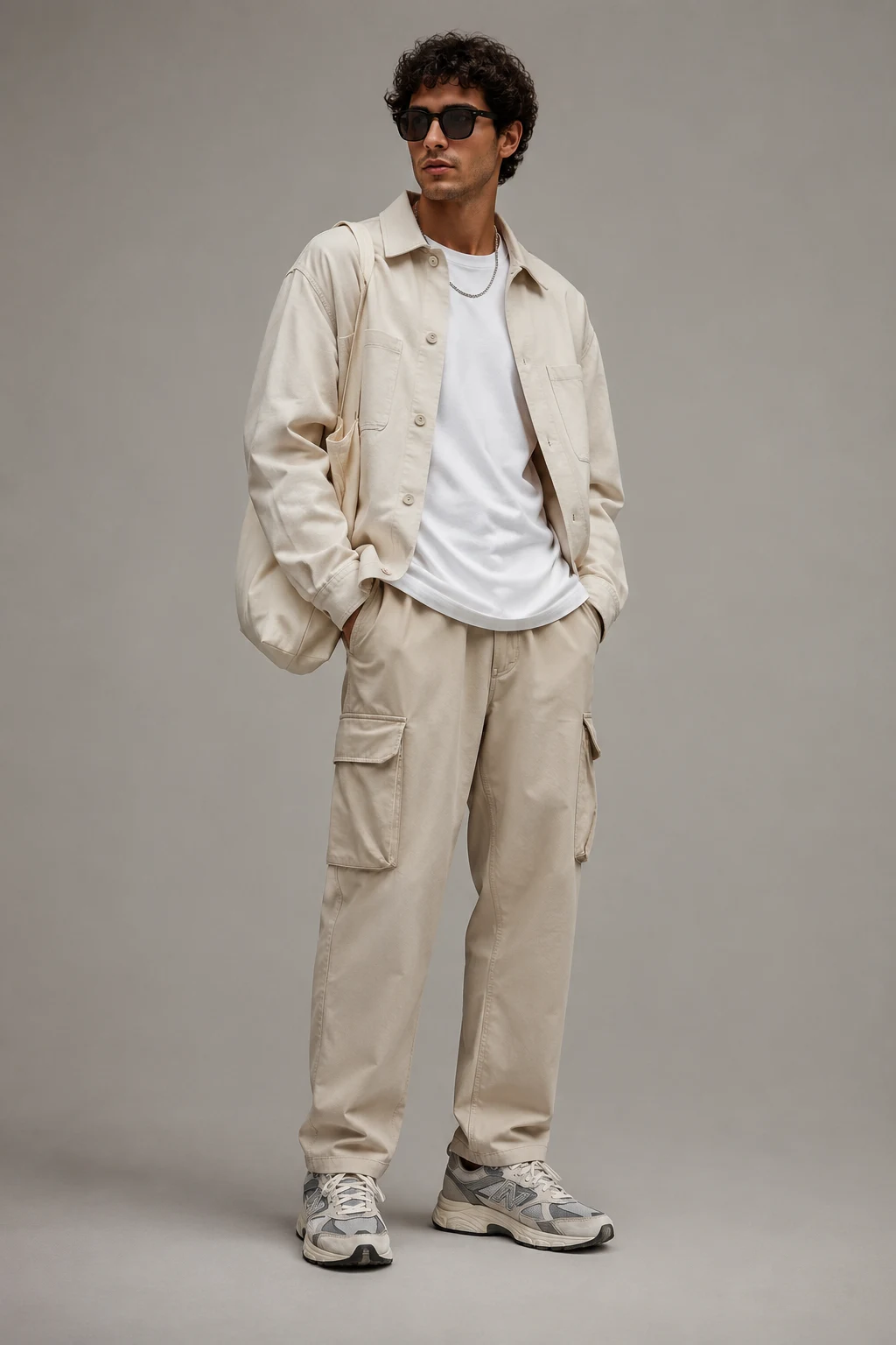 The Clean Neutral Streetwear Combo — men’s new balance 9060 outfits style outfit, worn by a stylish man