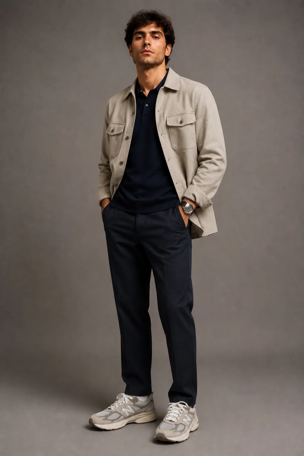 The Elevated Everyday Uniform — mens outfits with new balance 9060 style outfit, worn by a stylish man