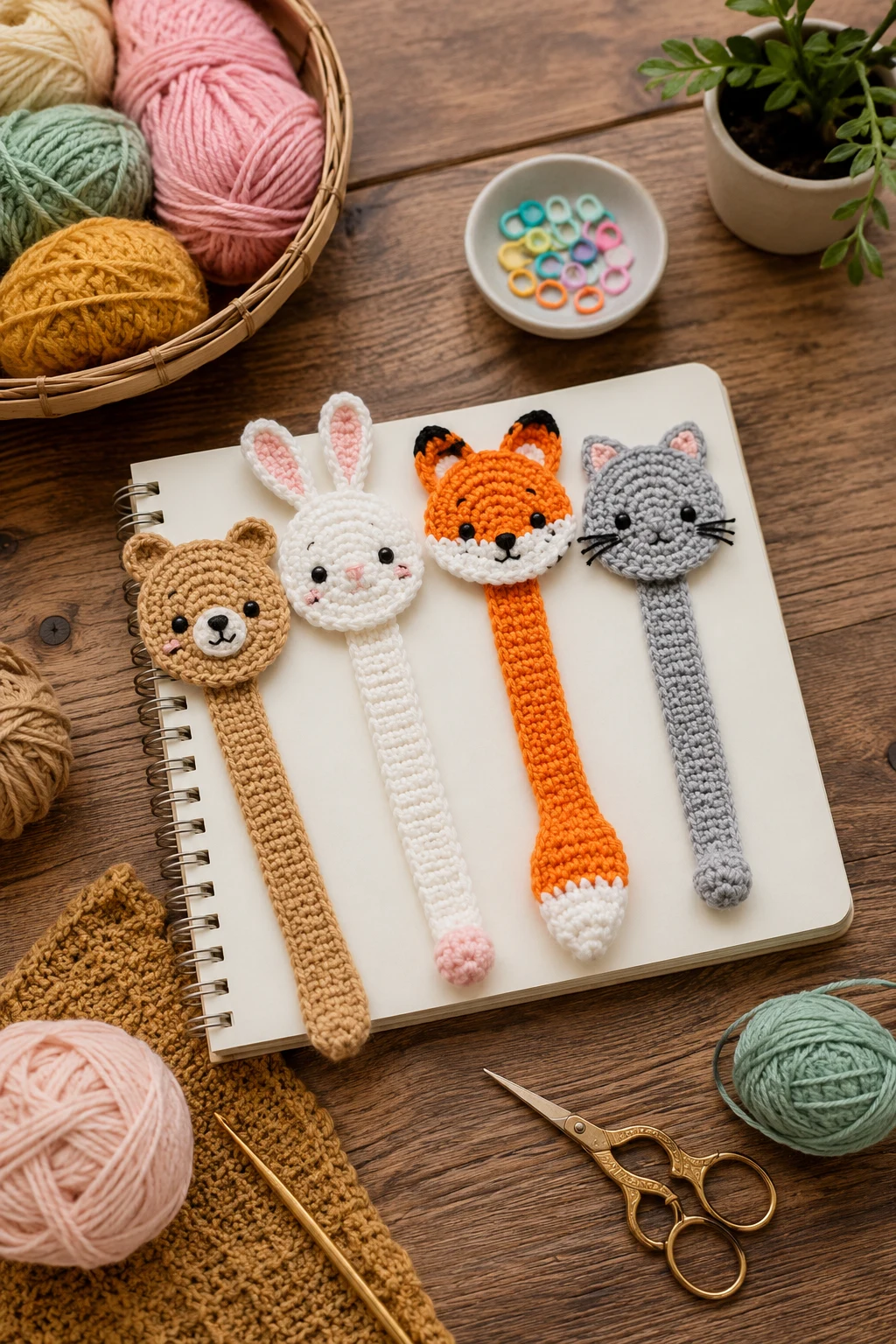 Mini Crochet Ideas for Cute Animal Bookmarks — mini crochet ideas style outfit