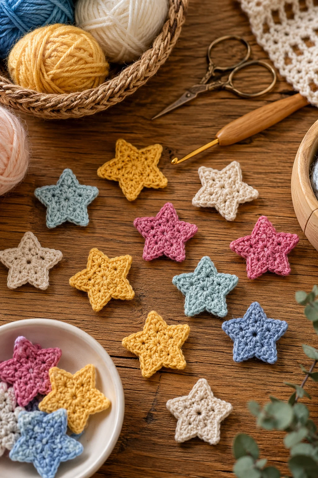 Tiny Crochet Stars for Every Celebration — mini crochet ideas style outfit
