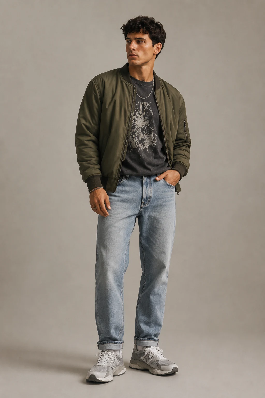 The Weekend Denim Winner — new balance 9060 mens outfits style outfit, worn by a stylish man