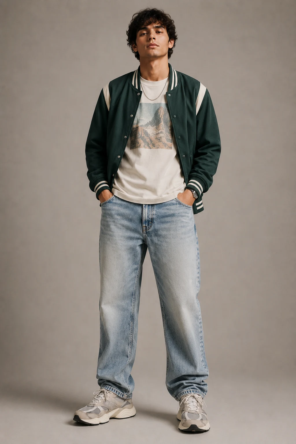 The Vintage Denim Weekend Look — new balance 9060 outfit men aesthetic style outfit, worn by a stylish man
