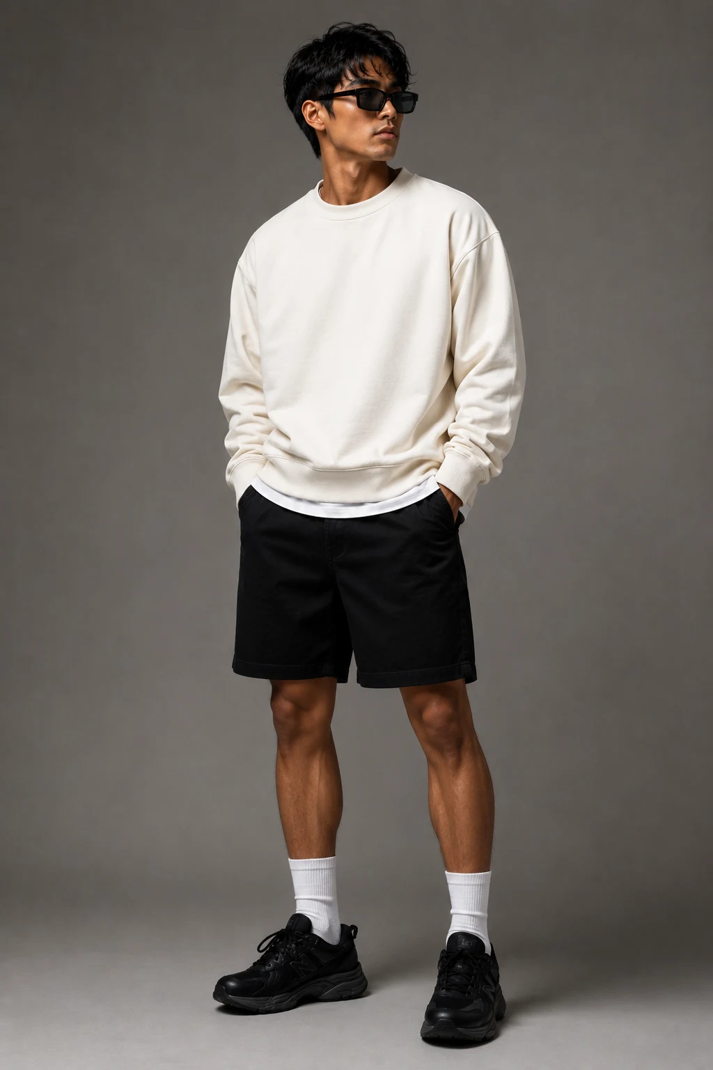 The Weekend Coffee Run Uniform — new balance 9060 outfit men black style outfit, worn by a stylish man