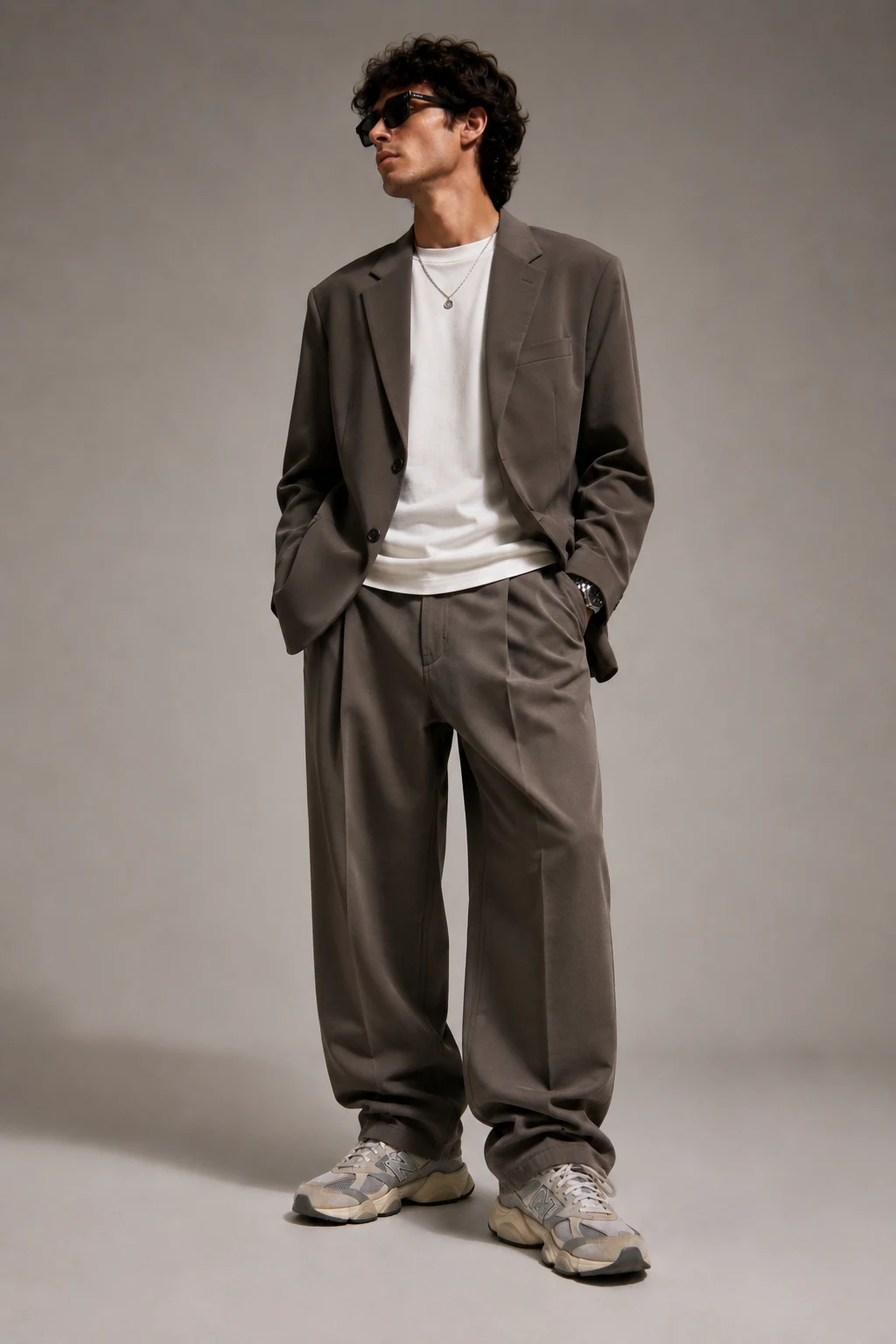 The Relaxed Blazer Streetwear Upgrade — new balance 9060 outfit men streetwear style outfit, worn by a stylish man