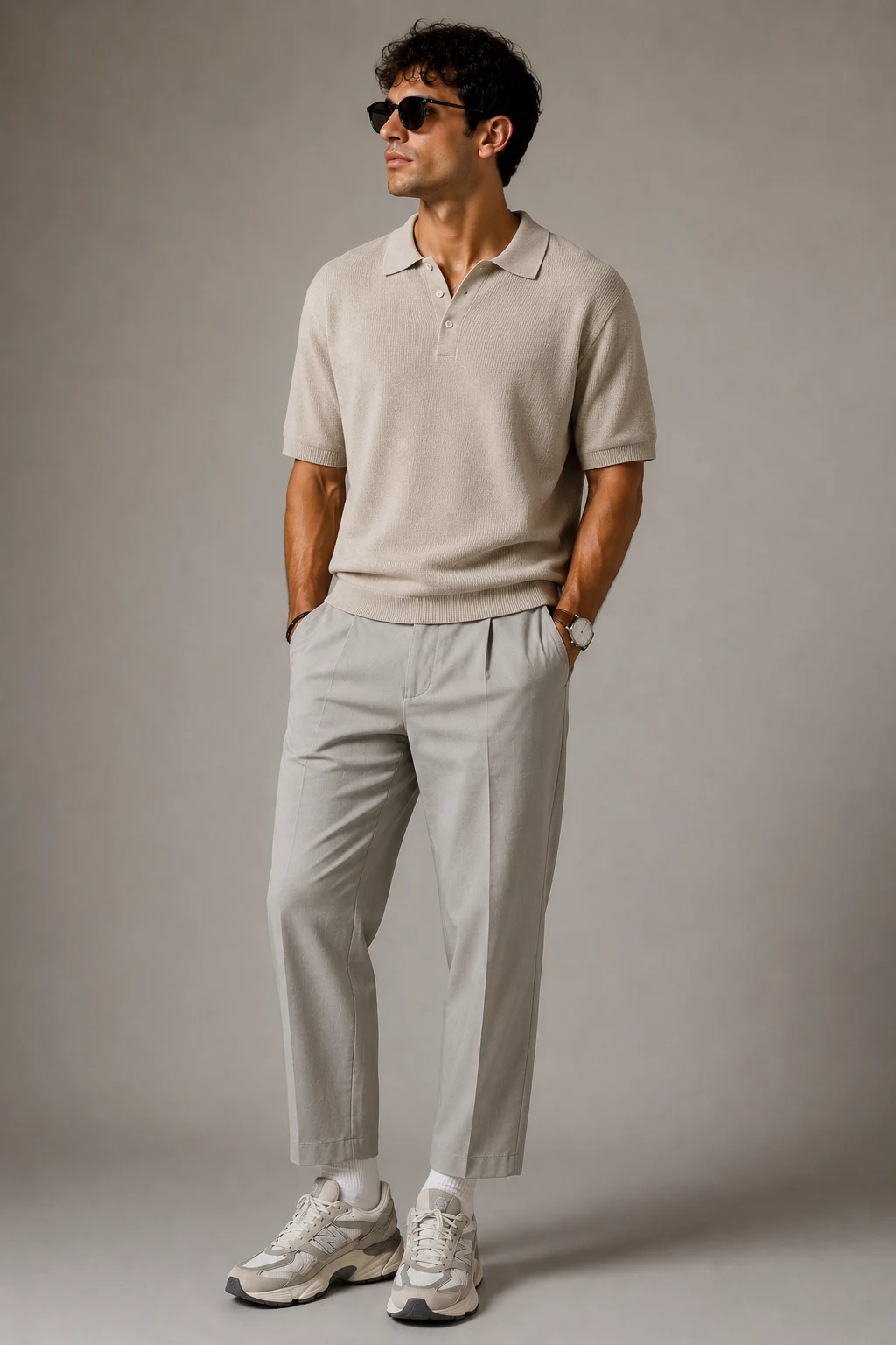 The Smart Casual Polo Refresh — new balance 9060 outfit men summer style outfit, worn by a stylish man