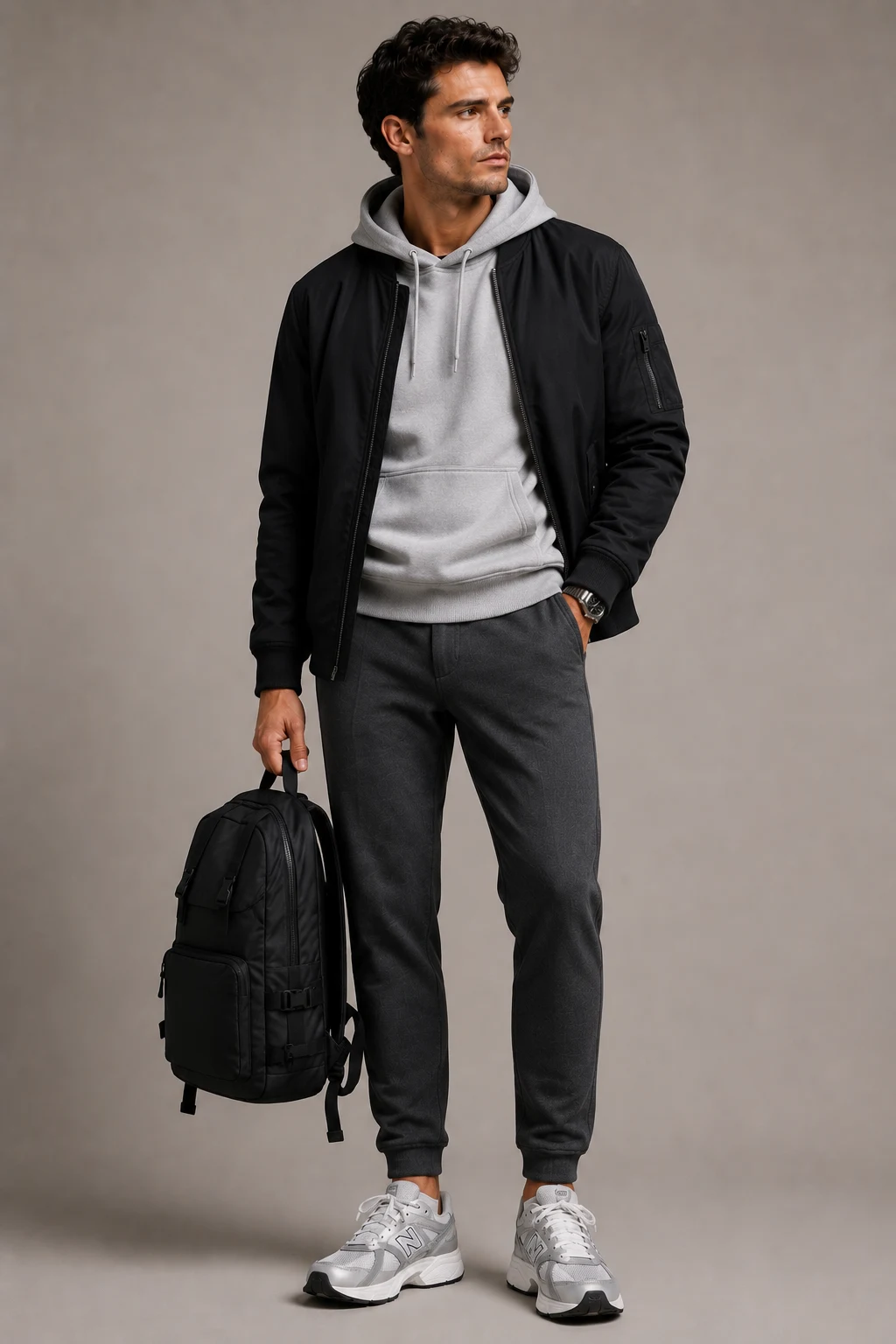 The Airport Travel Fit Everyone Copies — new balance shoes men 530 style outfit, worn by a stylish man