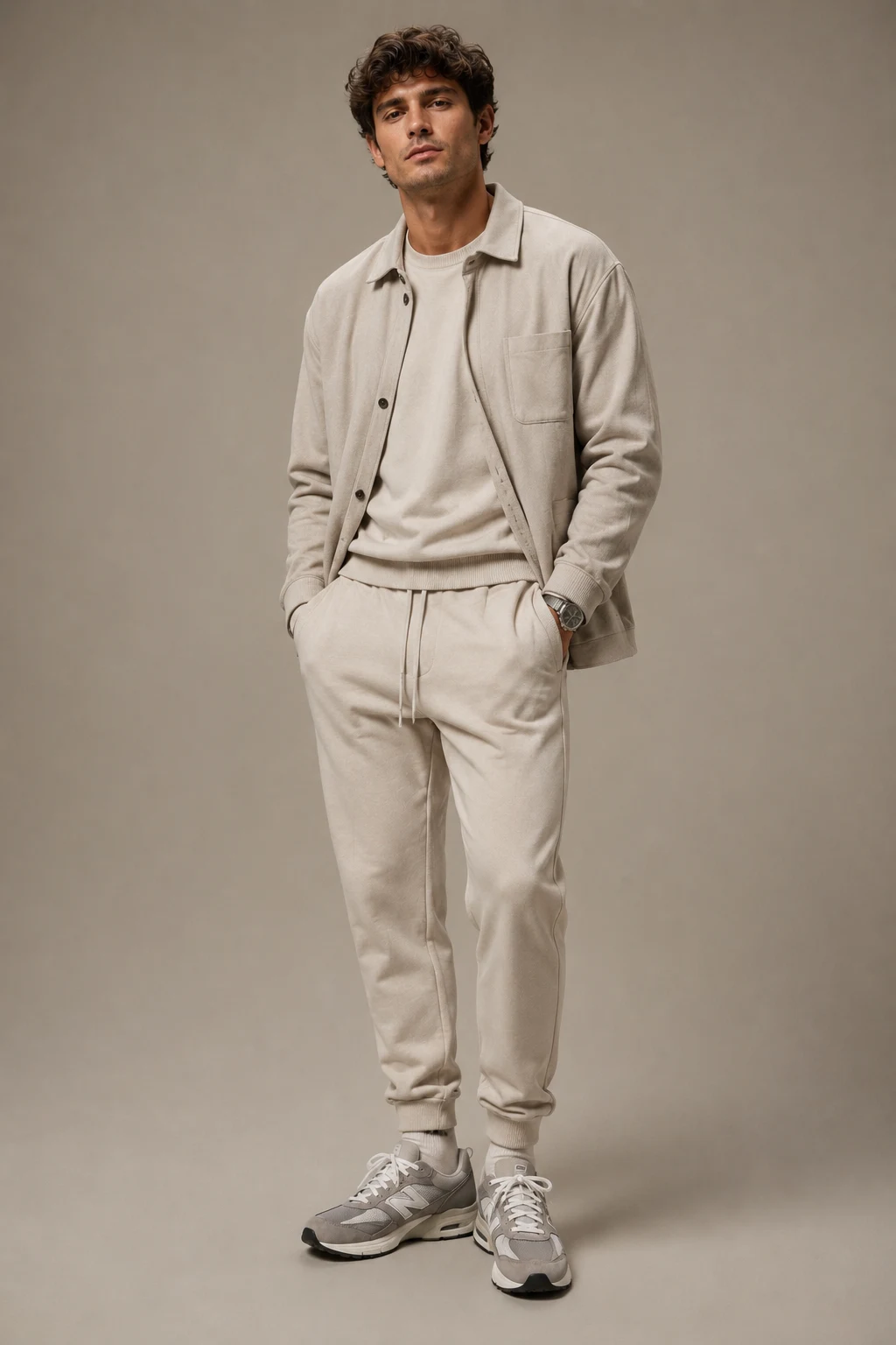 The Clean Monochrome Weekend Uniform — new balance shoes men style outfit, worn by a stylish man