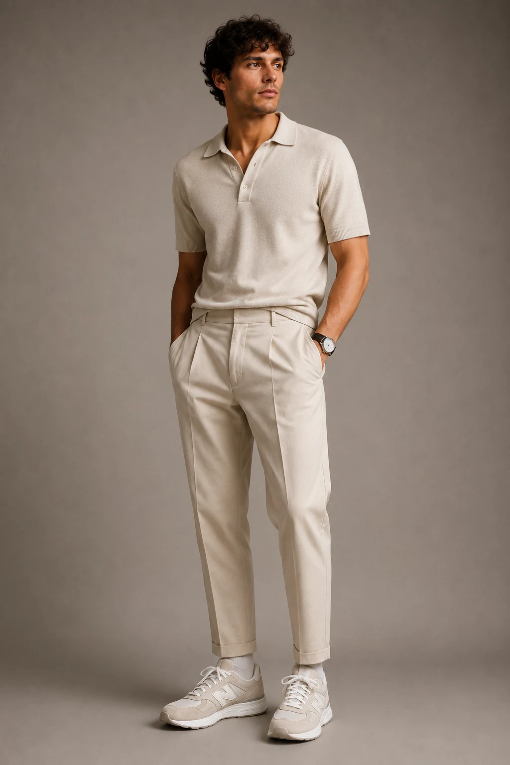 The Quiet Luxury Knit Upgrade — new balance shoes men style style outfit, worn by a stylish man