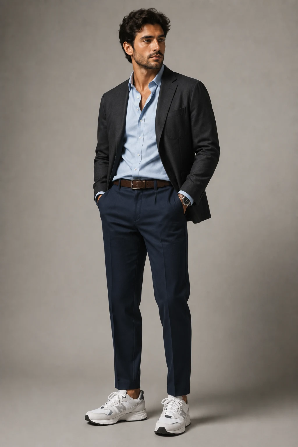 The Smart Casual Office Flex — new balance shoes mens style outfit, worn by a stylish man