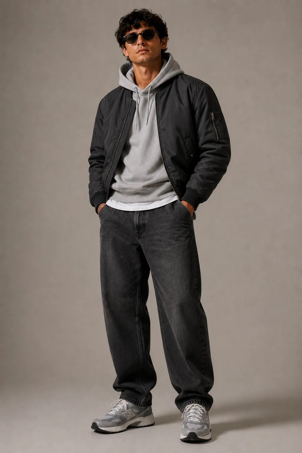 The Weekend Layered Streetwear Fit — new balance shoes mens outfit aesthetic style outfit, worn by a stylish man