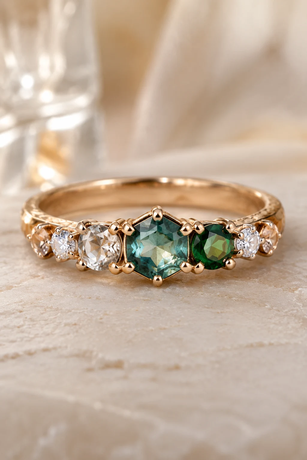 Colored Gemstones That Tell Your Story — non traditional wedding rings style outfit