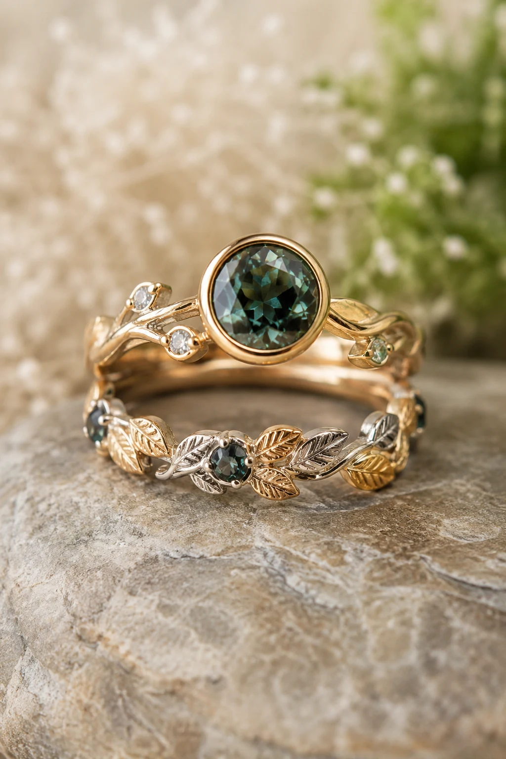 Nature-Inspired Non Traditional Wedding Rings — non traditional wedding rings style outfit