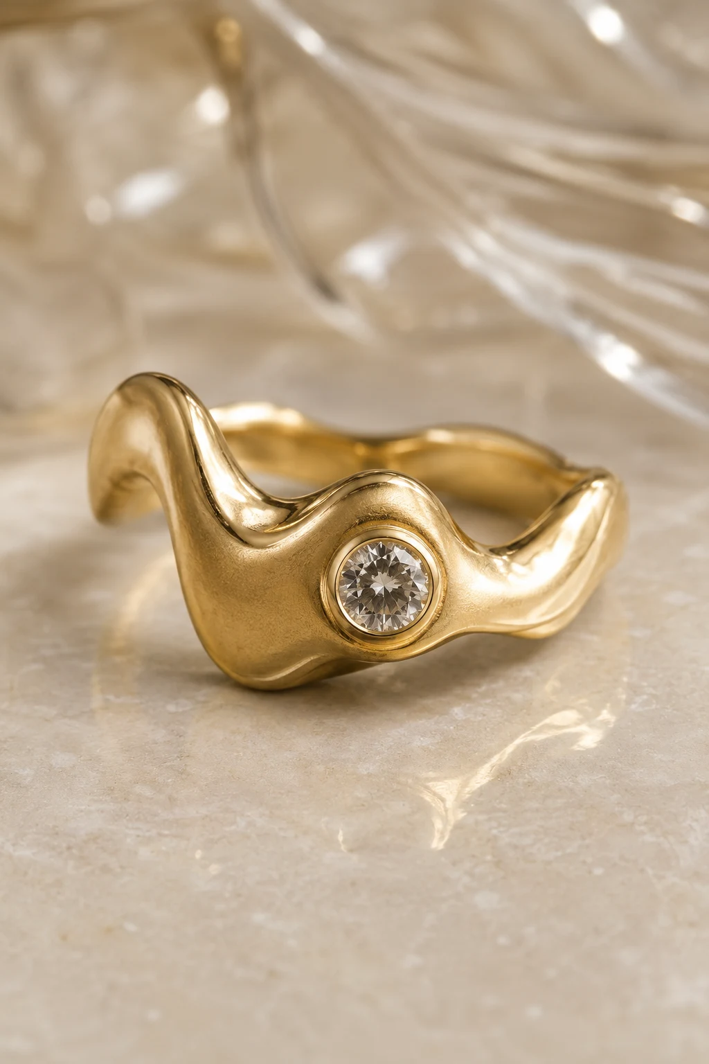 Sculptural and Asymmetrical Ring Designs — non traditional wedding rings style outfit