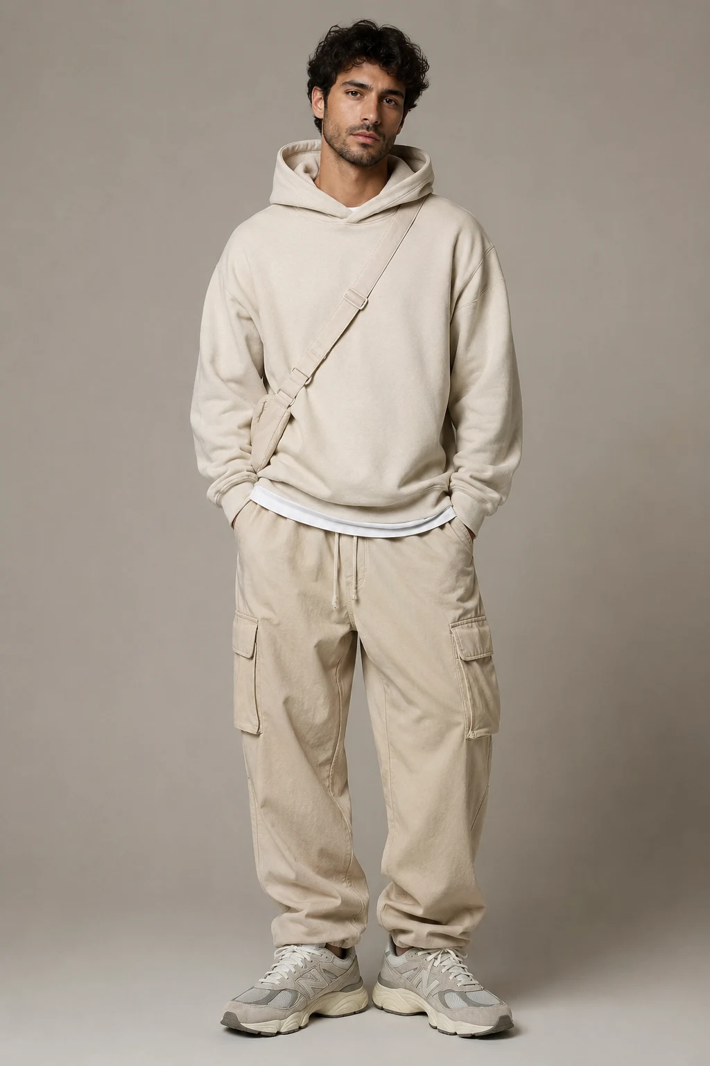 The Clean Neutral Streetwear Uniform — outfits 9060 new balance men style outfit, worn by a stylish man