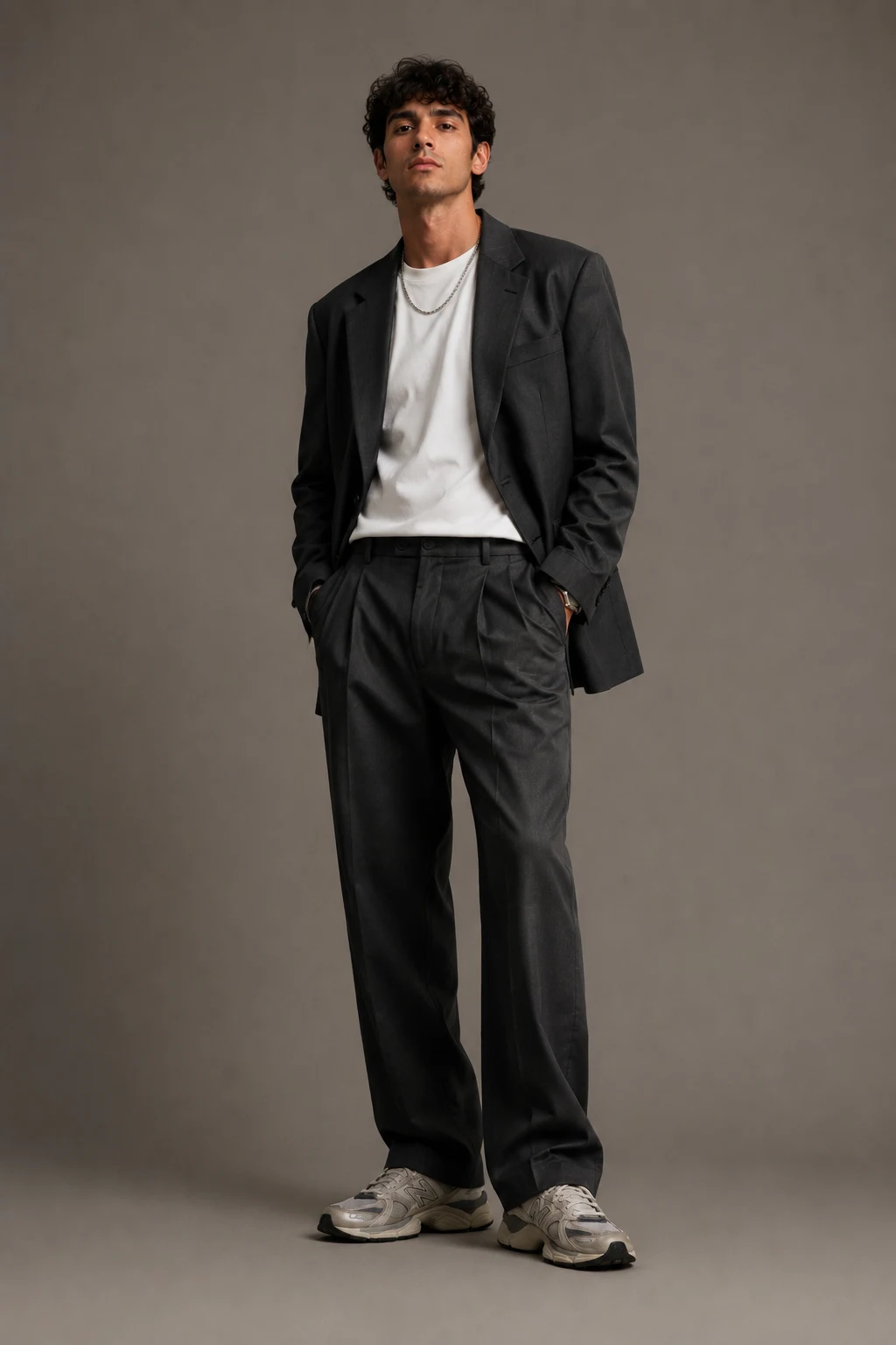 The Smart Casual Blazer Upgrade — outfits to wear with new balance 9060 men style outfit, worn by a stylish man