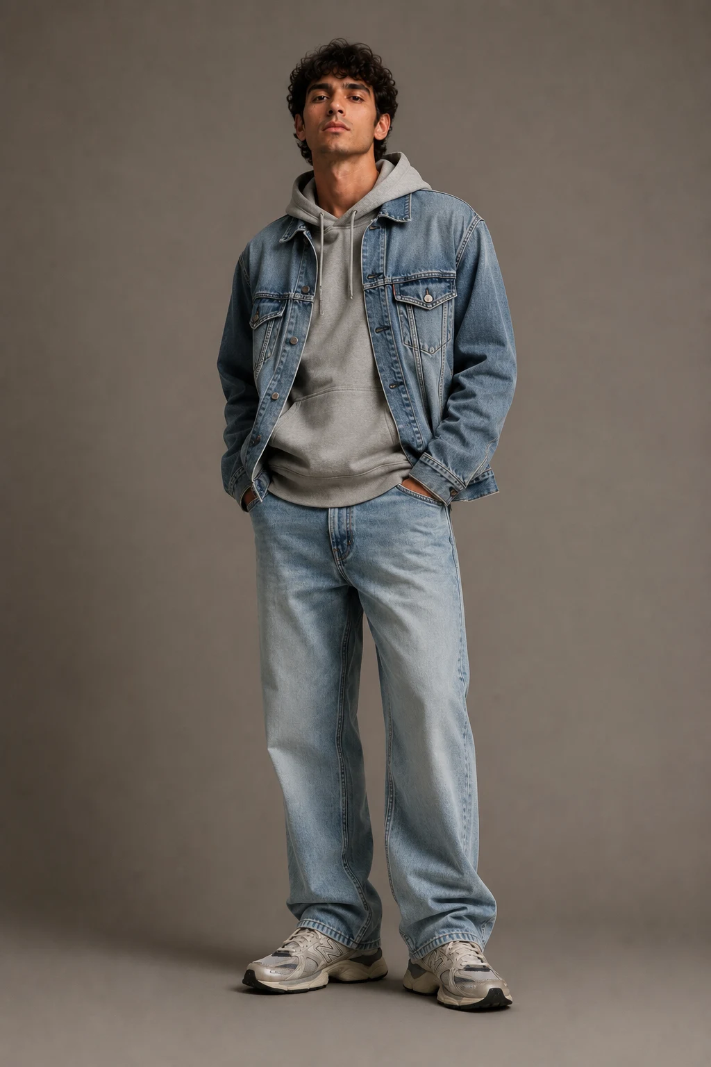 The Weekend Denim Uniform — outfits to wear with new balance 9060 men style outfit, worn by a stylish man