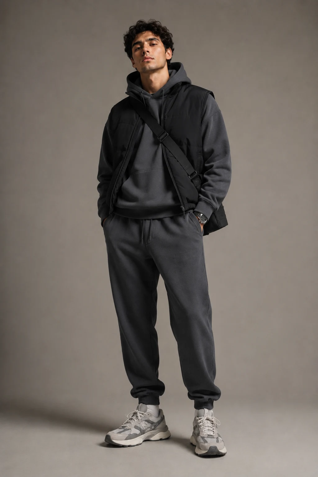 The Athletic Off-Duty Look — outfits with new balance 9060 for men style outfit, worn by a stylish man