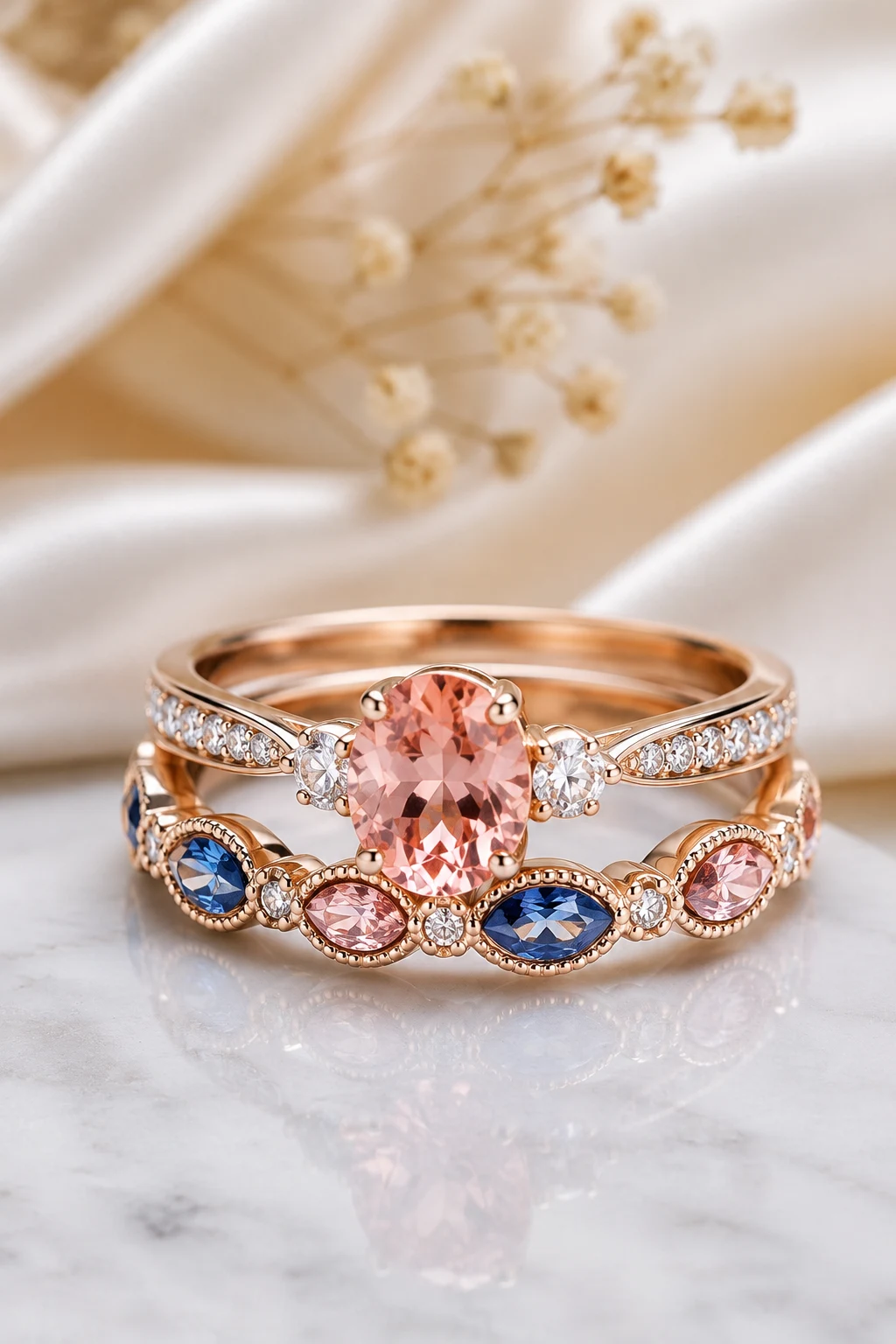 Oval Wedding Rings with Colored Gemstones — oval wedding rings style outfit