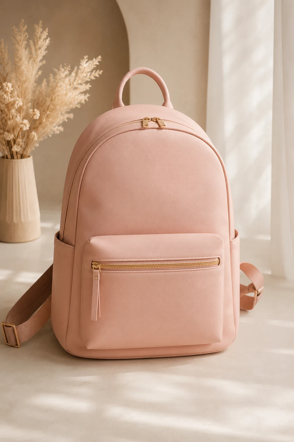 The Classic Blush Pink Backpack for Everyday Style — pink backpack style outfit