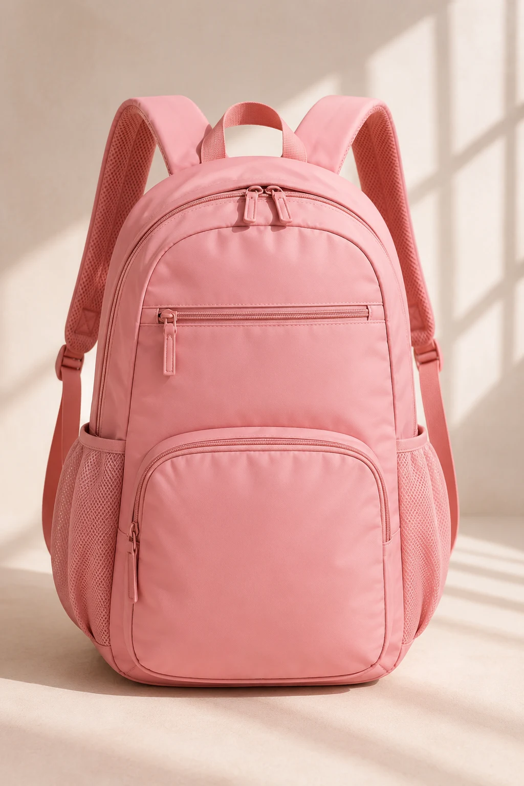 Sporty Pink Backpack for Active Days — pink backpack style outfit
