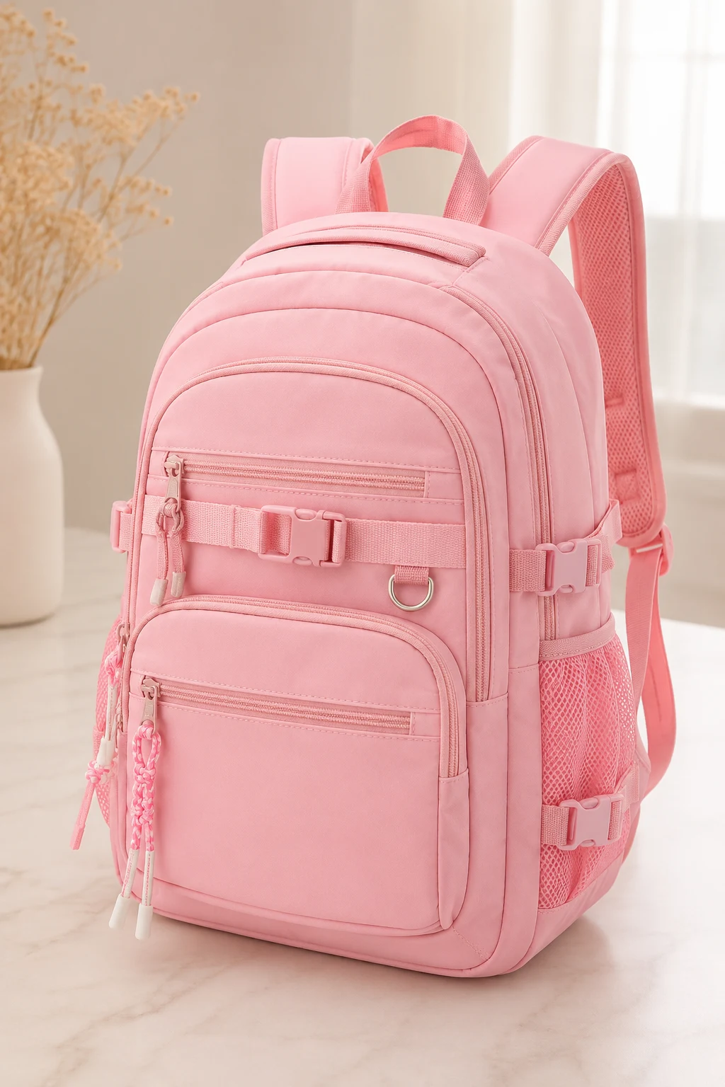 Cute School Pink Backpack That Does It All — pink backpack style outfit